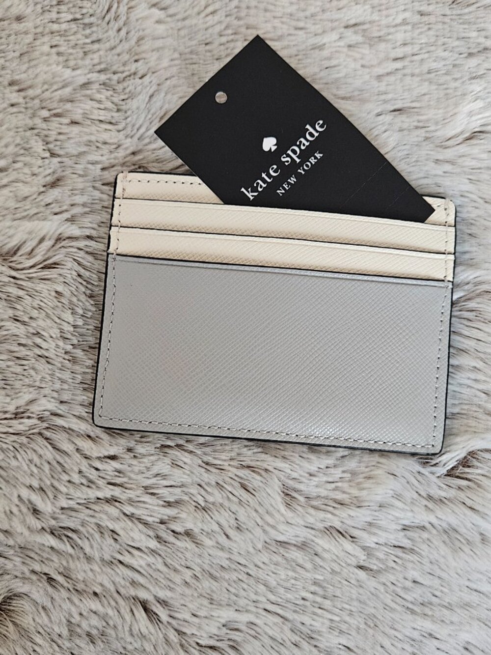 Kate Spade New York Madison Slim Card Holder Platinum Grey {#817-6} - Picture 5 of 5